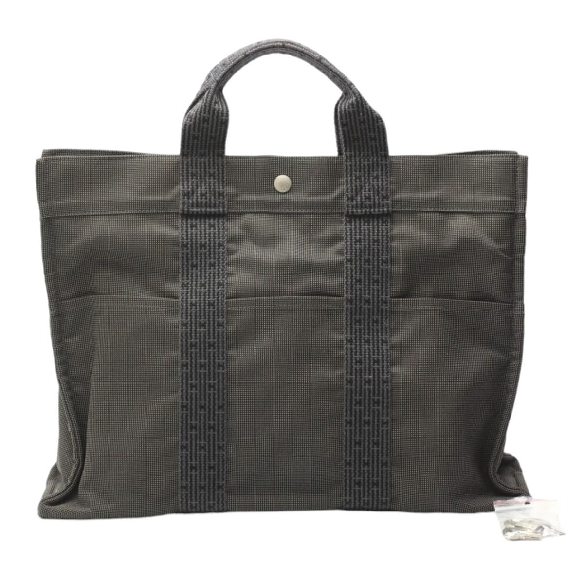 Hermes Tote MM Bag Yale Line Gray