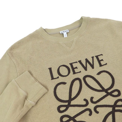 LOEWE S6199800cr Cotton Anagram Embroidery Embroidered Sweatshirt Beige M