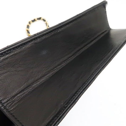 Chanel Chain Shoulder Bag Matelasse Push Lock Black Hardware Officially