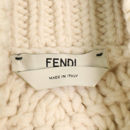 Fendi Knit Women's FF Logo Cropped Sweater Long Sleeve Clothing Tops Apparel