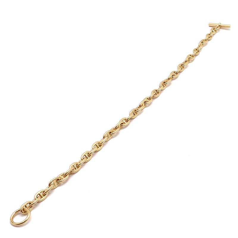 Hermes Chaine D'ancre PM Necklace 43 Frames Au750 Pink Gold PG Chain