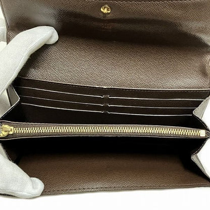 Louis Vuitton Damier Portefeuille Sarah N61734 Long Wallet With Two Folds Unisex