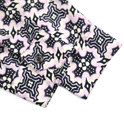 Prada 20ss Graphic Silk Blouse Shirt P496a Pink 40