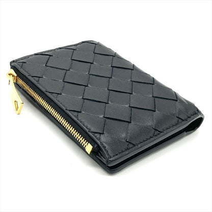 Bottega Veneta Intrecciato Bifold Wallet Leather 742330 VCPP 38425 Black