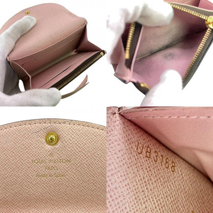 Louis Vuitton N64423 Portmonnais Rosali Fragment Case Damier Card Case Wallet