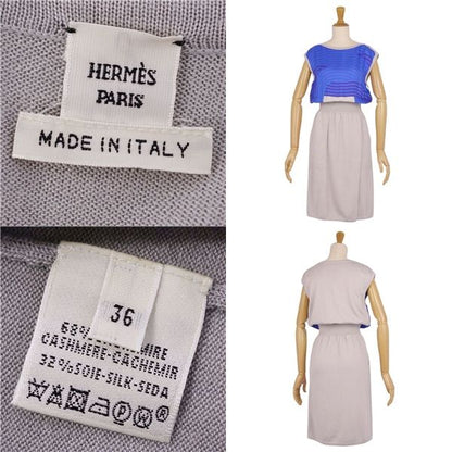 Hermes Dress Sleeveless Knit Cashmere Silk