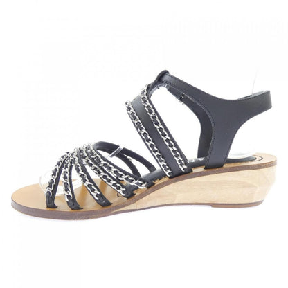 Chanel Sandals Lambskin Black — view 2
