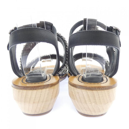 Chanel Sandals Lambskin Black — view 5