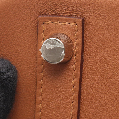Hermes Handbag Birkin 30 Tresage Gold Bleu D'honoru Leather — view 11
