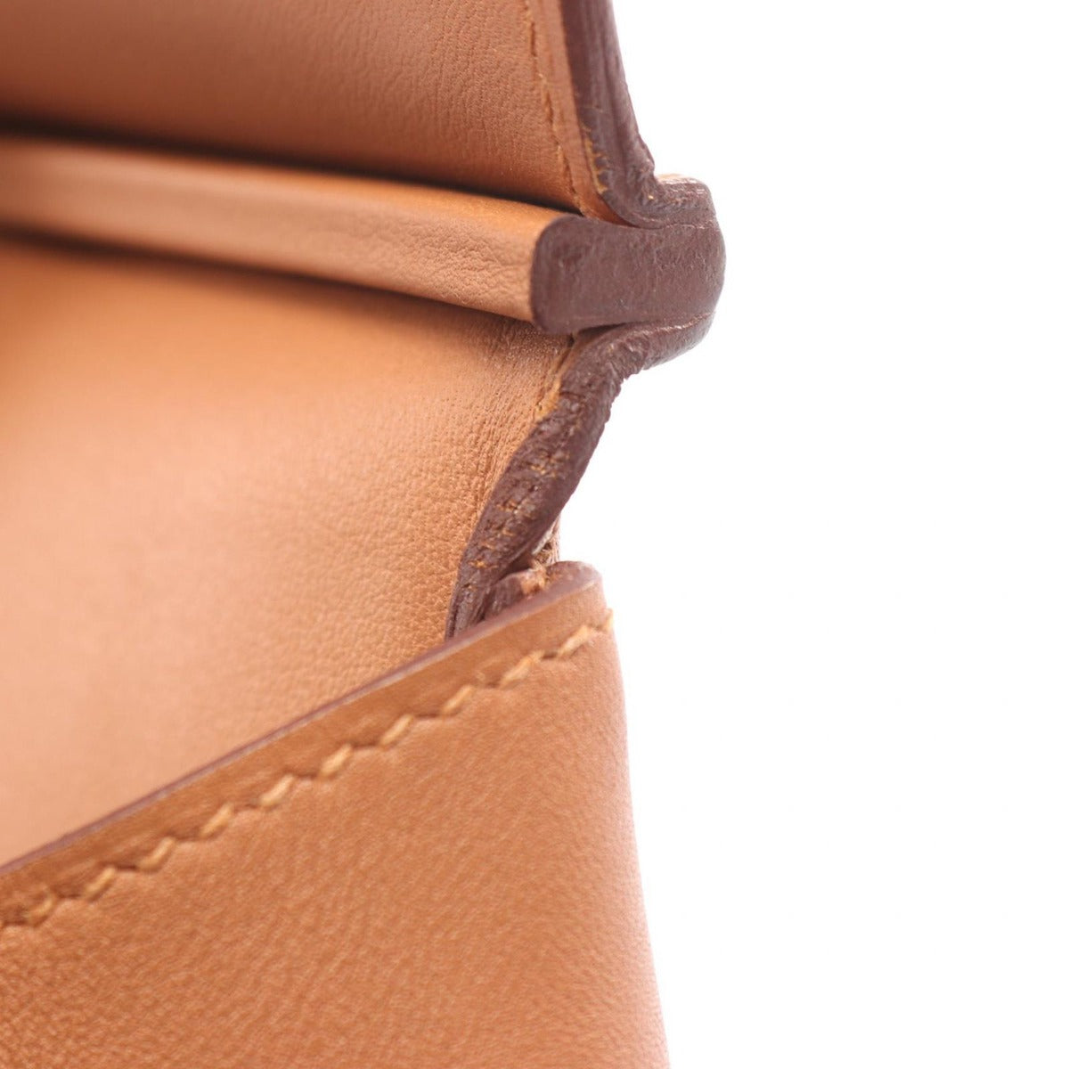 Hermes Handbag Birkin 30 Tresage Gold Bleu D'honoru Leather — view 7