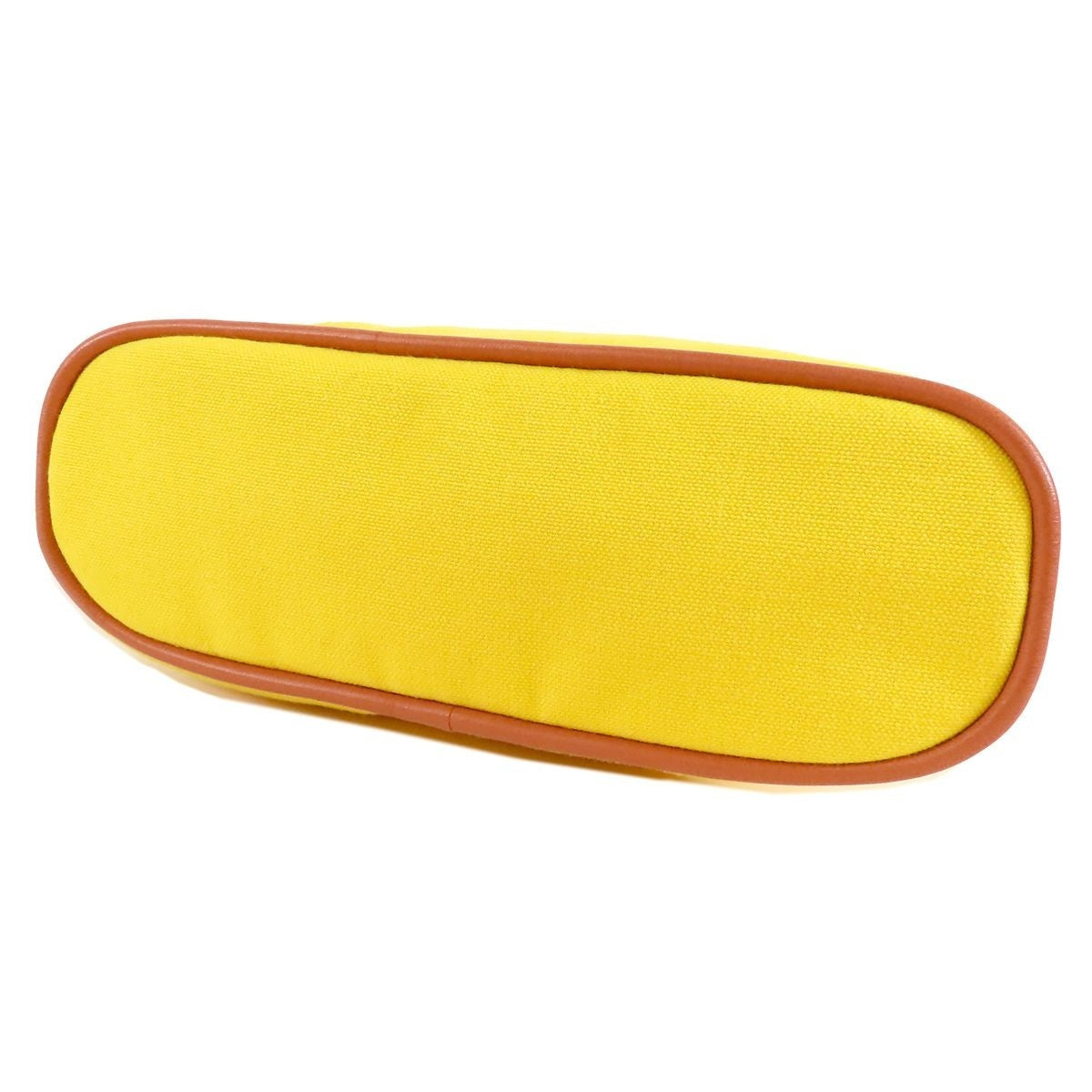 Hermes Bolide Pouch Yellow Canvas Leather PM — view 3