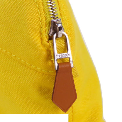 Hermes Bolide Pouch Yellow Canvas Leather PM — view 6