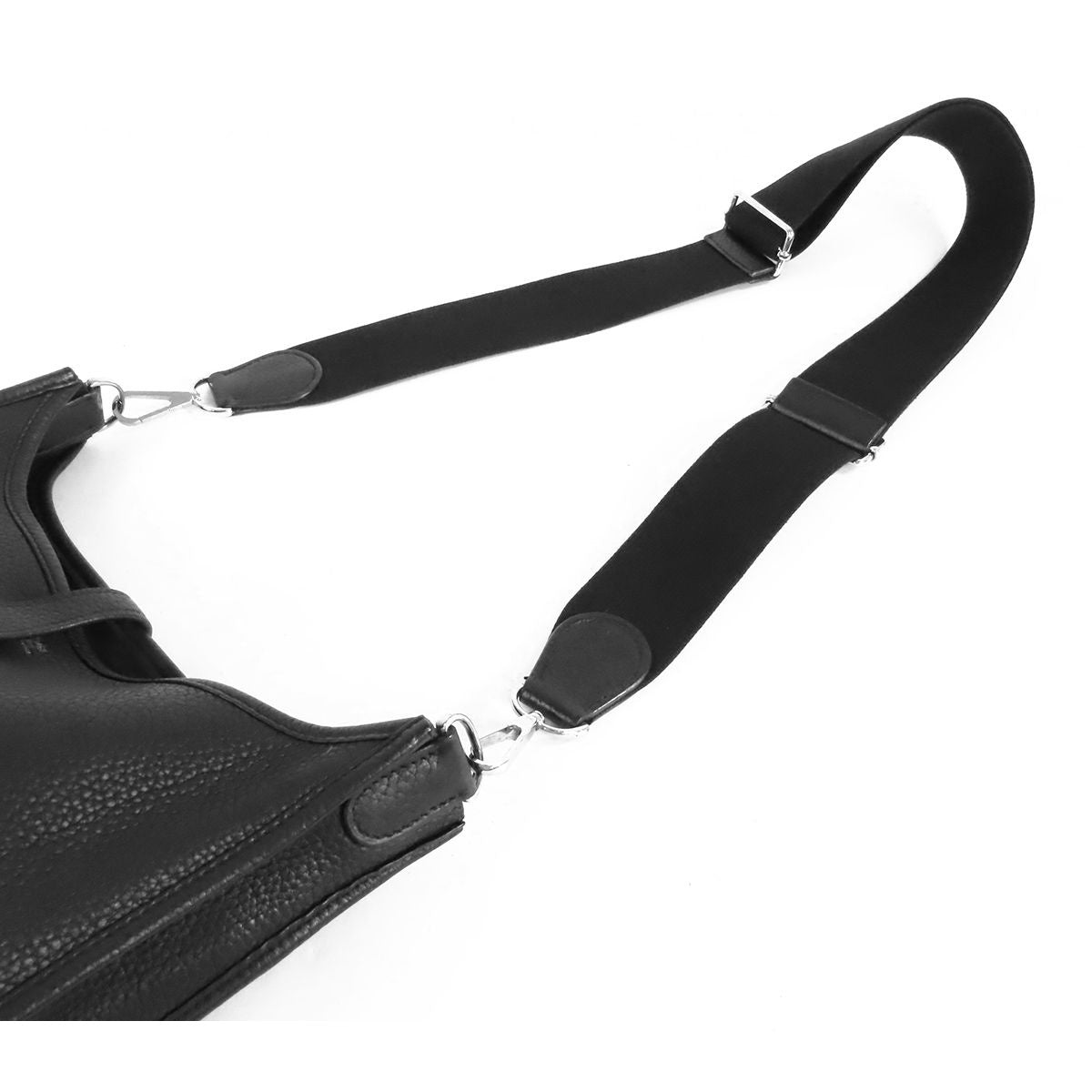 Hermes Evelyne 3 PM Black Silver Taurillon Shoulder Bag — view 4