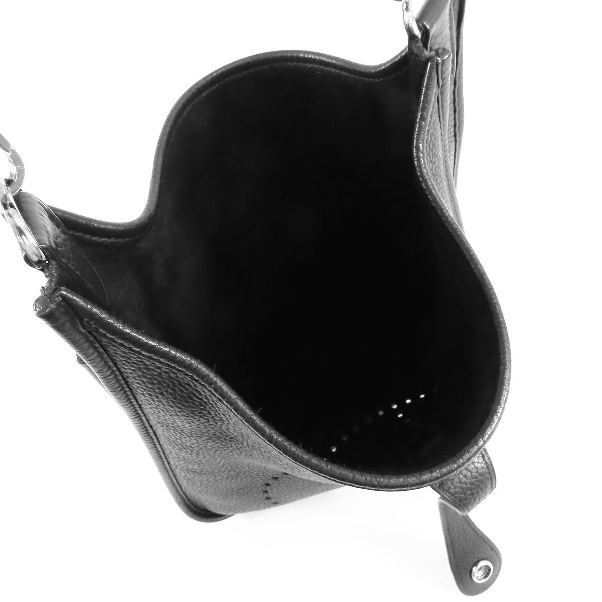 Hermes Evelyne 3 PM Black Silver Taurillon Shoulder Bag — view 5