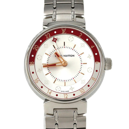 Louis Vuitton Tambour Moon Dual Time Qa106 SS Quartz