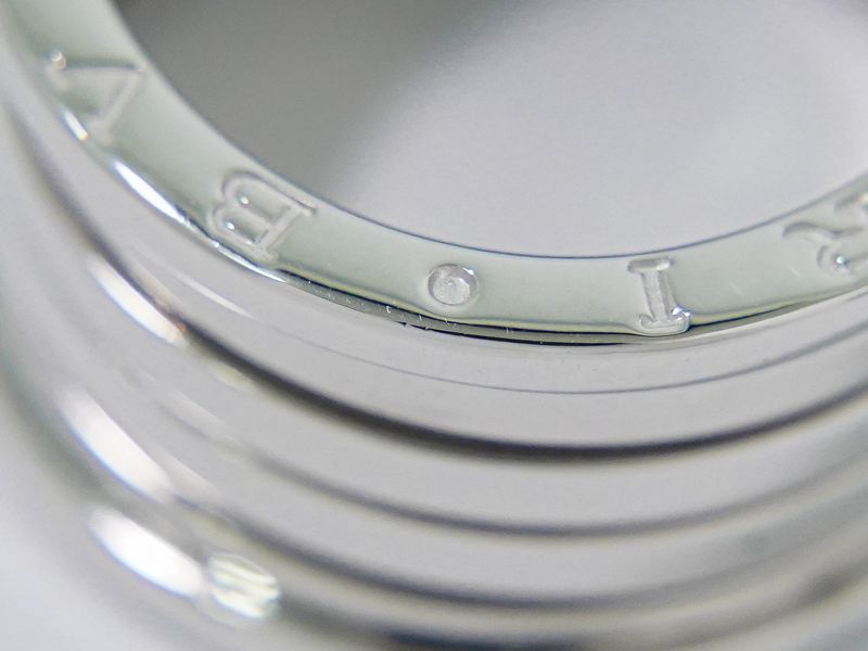 Authentic Bulgari Bvlgari B-zero1 750 WG Ring 59 17 White Gold Accessories