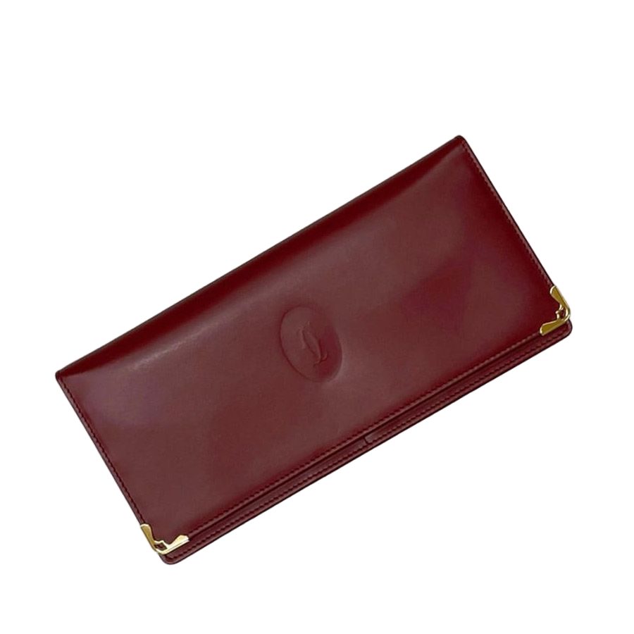 Cartier Bifold Wallet Bordeaux Must Leather
