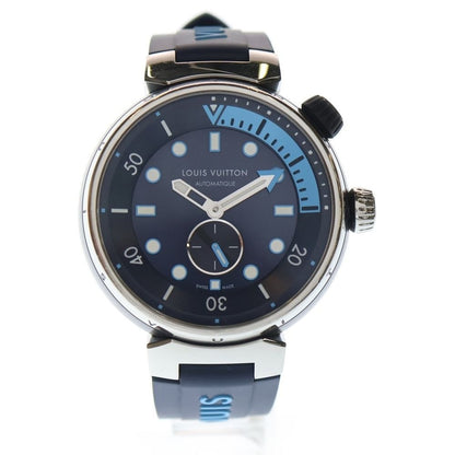 Louis Vuitton Tambour Street Diver Skyline Blue Dial SS Rubber at Automatic