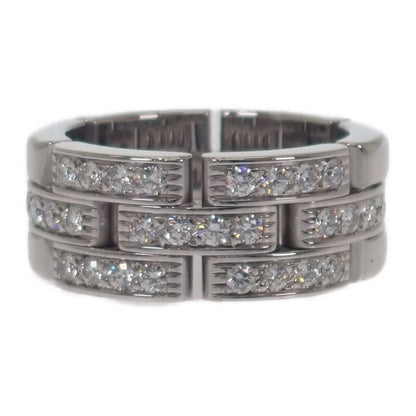 Cartier Mayon Panthere 3 Rings No 10 Ring 18Kwhite Gold Diamond