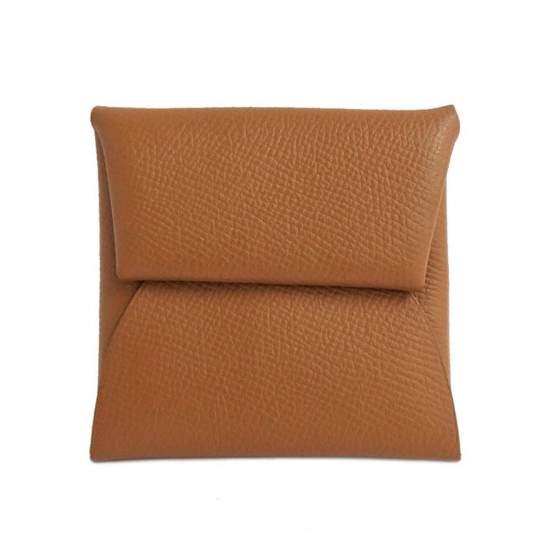 Hermes Bastia Gold Veau Epsom Coin Case 2019 Brown