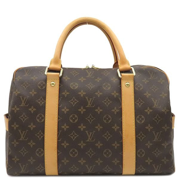 Louis Vuitton Boston Bag Carryall Monogram Canvas Gold Hardware Brown