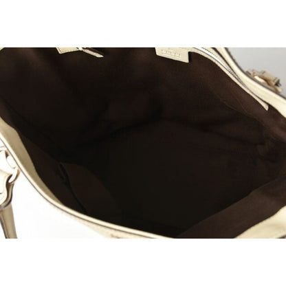 Gucci Shopping Bag Tote Canvas GG Brown Beige Off White — view 9