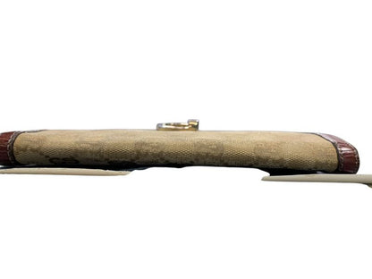 2540 Gucci Long Wallet W Hook Wallet G Mark GG Canvas Preowned 190389-4276