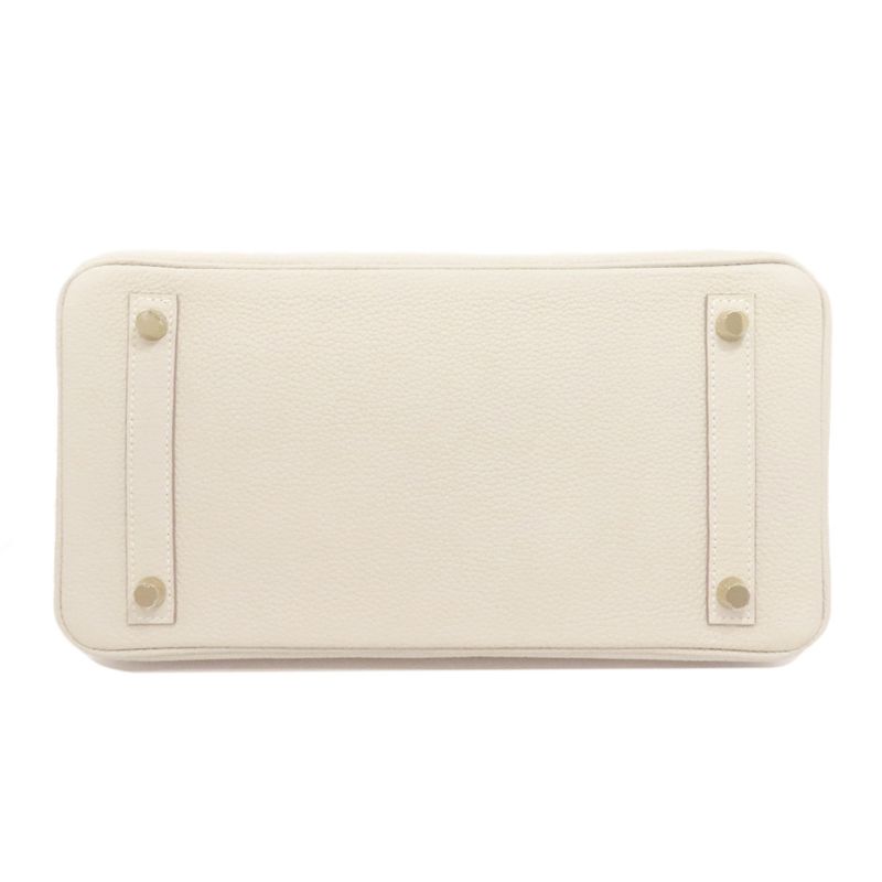 Hermes Birkin 30 Nata Gold Hardware Handbag Taurillon Women