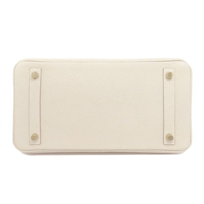 Hermes Birkin 30 Nata Gold Hardware Handbag Taurillon Women