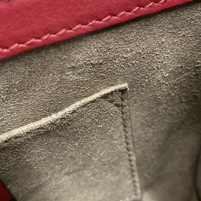 Gucci Shoulder Bag Padlock GG Small 409487 Dark Brown Beige And Red Chain