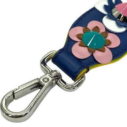 Fendi Strap You Long Shoulder Strap Accessories For Bags Flower Leather Studded