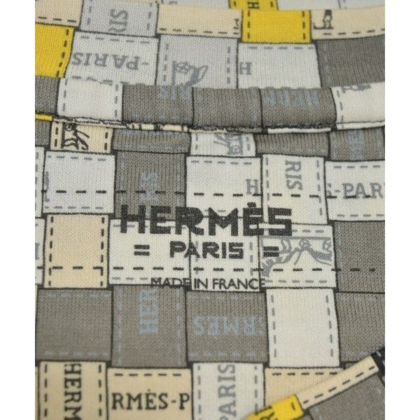 Hermes T-Shirt Cotton White Gray Yellow — view 3