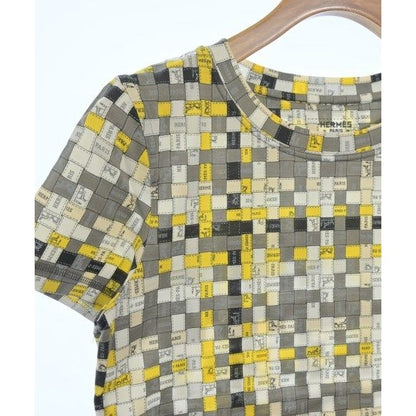 Hermes T-Shirt Cotton White Gray Yellow — view 4
