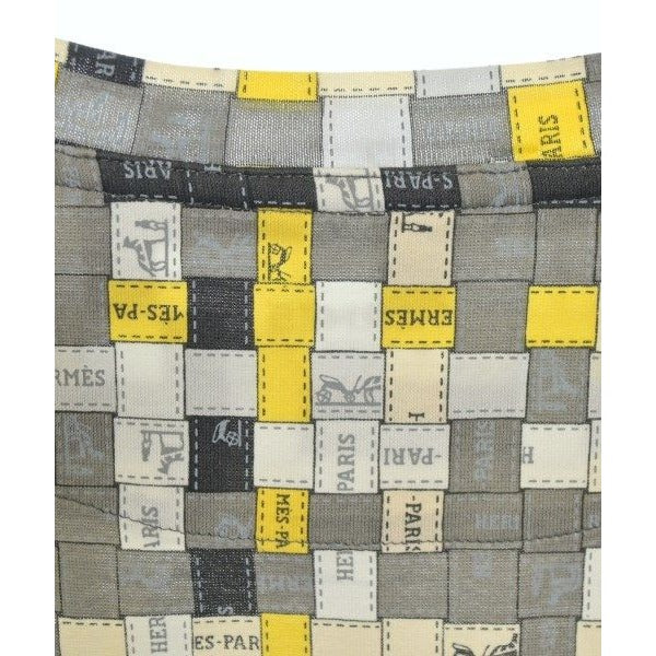 Hermes T-Shirt Cotton White Gray Yellow — view 8