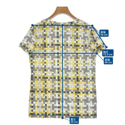 Hermes T-Shirt Cotton White Gray Yellow — view 9