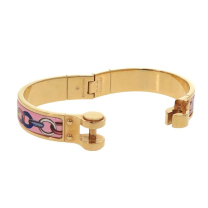 Hermes Charnière PM Bangle Metal Pink Gold Bracelet 0177 Hermes
