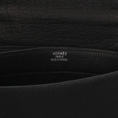 Hermes Sac A Depeches Dplg100 □F Engraved Silver Hardware Leather Shoulder Bag