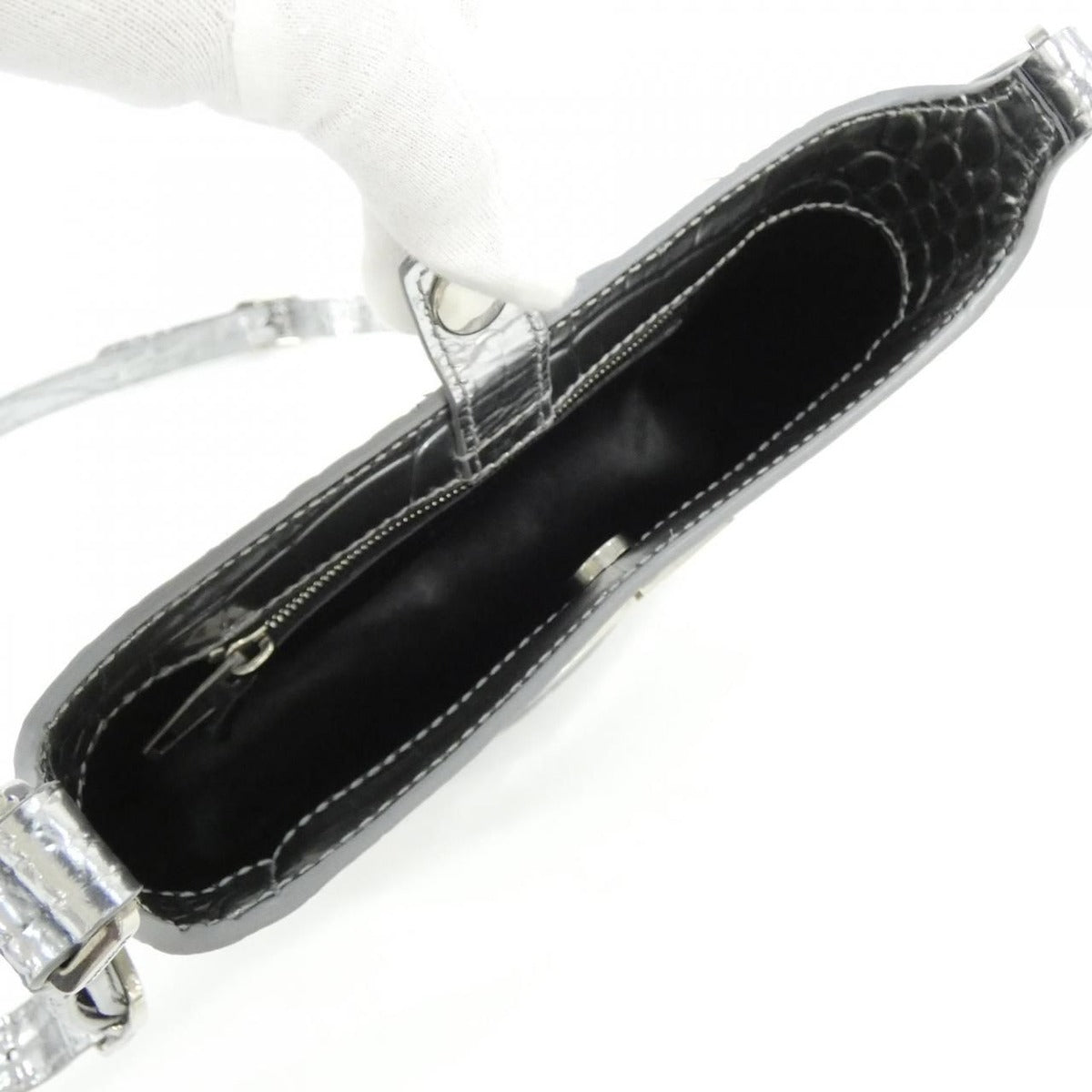 Balenciaga Shoulder Bag Silver — view 8