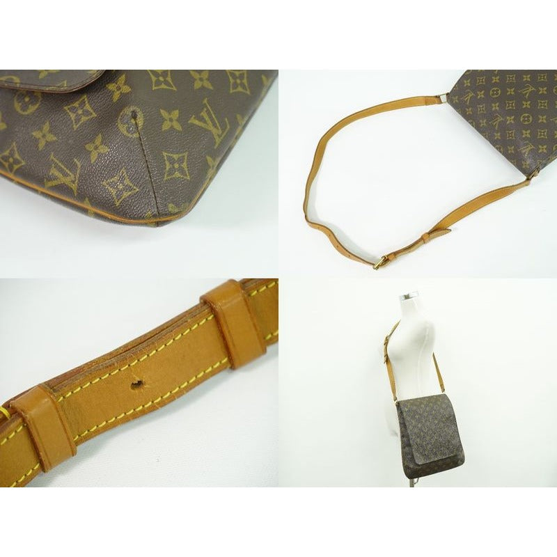 Louis Vuitton Musette Monogram Shoulder Bag Pochette Brown — view 6