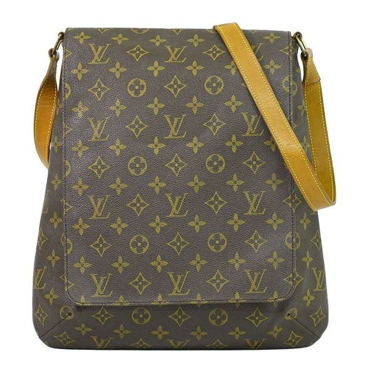 Louis Vuitton Musette Monogram Shoulder Bag Pochette Brown