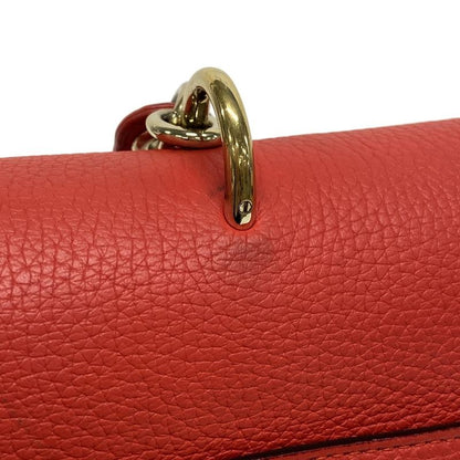 Dior/christian Dior Handbag Bedior Red Leather