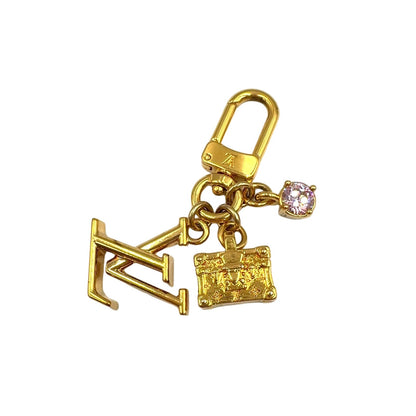 Louis Vuitton Micro Charm Petite Color Stone Gold Light Pink Key Holder