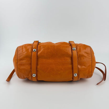 Miu Miu Shoulder Bag Orange Leather Vintage — view 8