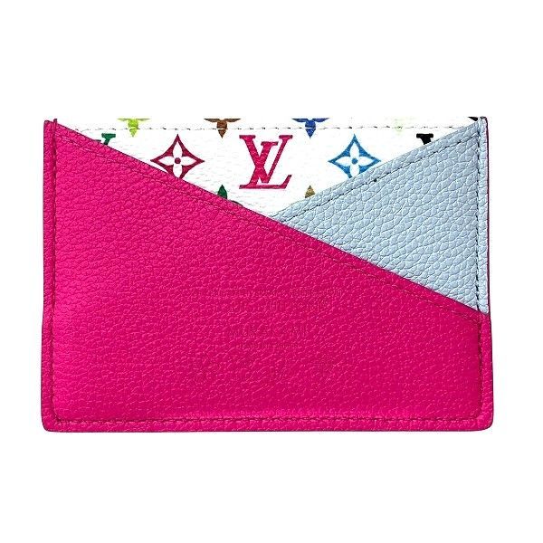 Louis Vuitton Monogram Multicolor Porte Cult Crisscross M14091 Card Case Women's