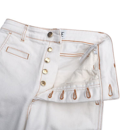 Loewe Denim Pants Size 32 White Denim Jeans Made In Italy 20250328 Ra3884