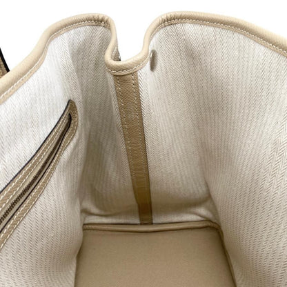 Hermes Tote Garden Party PM C Engraved Epson Trench Beige Silver Hardware Hermes