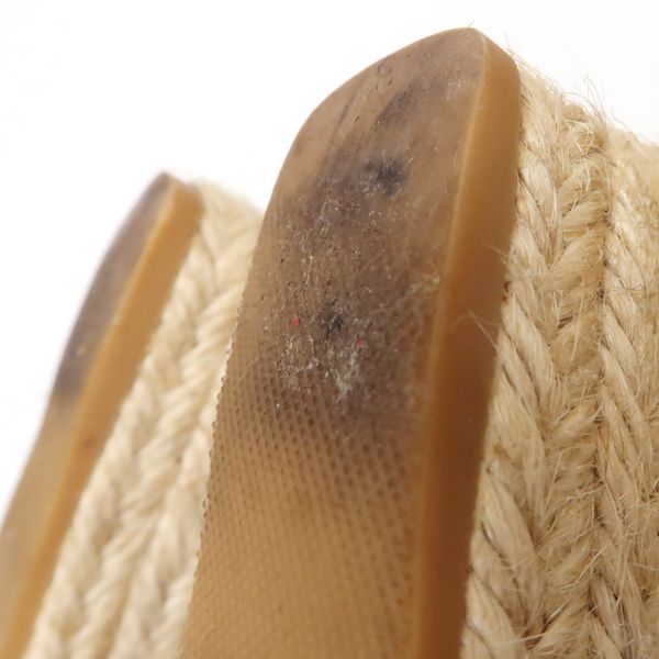 Louis Vuitton Monogram Denim Wedge Sole Sandals 36 Espadrilles Louis Vuitton