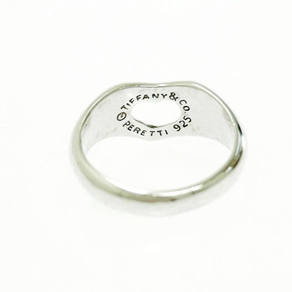 Tiffany & Co Silver Open Heart Ring 3.4g 925 Engraved 464295 Ring