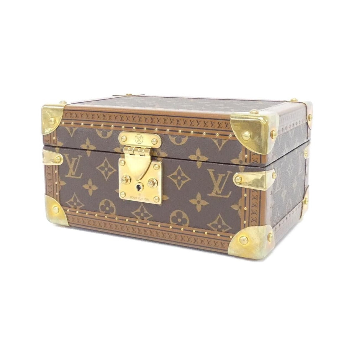 Louis Vuitton Monogram Coffret Tresor Case Jacket Brown Marron