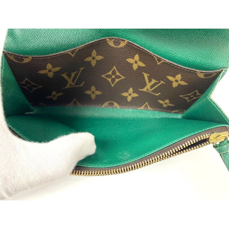 Louis Vuitton Monogram Portefeuille Emilie Zipper Long Wallet Brown — view 13